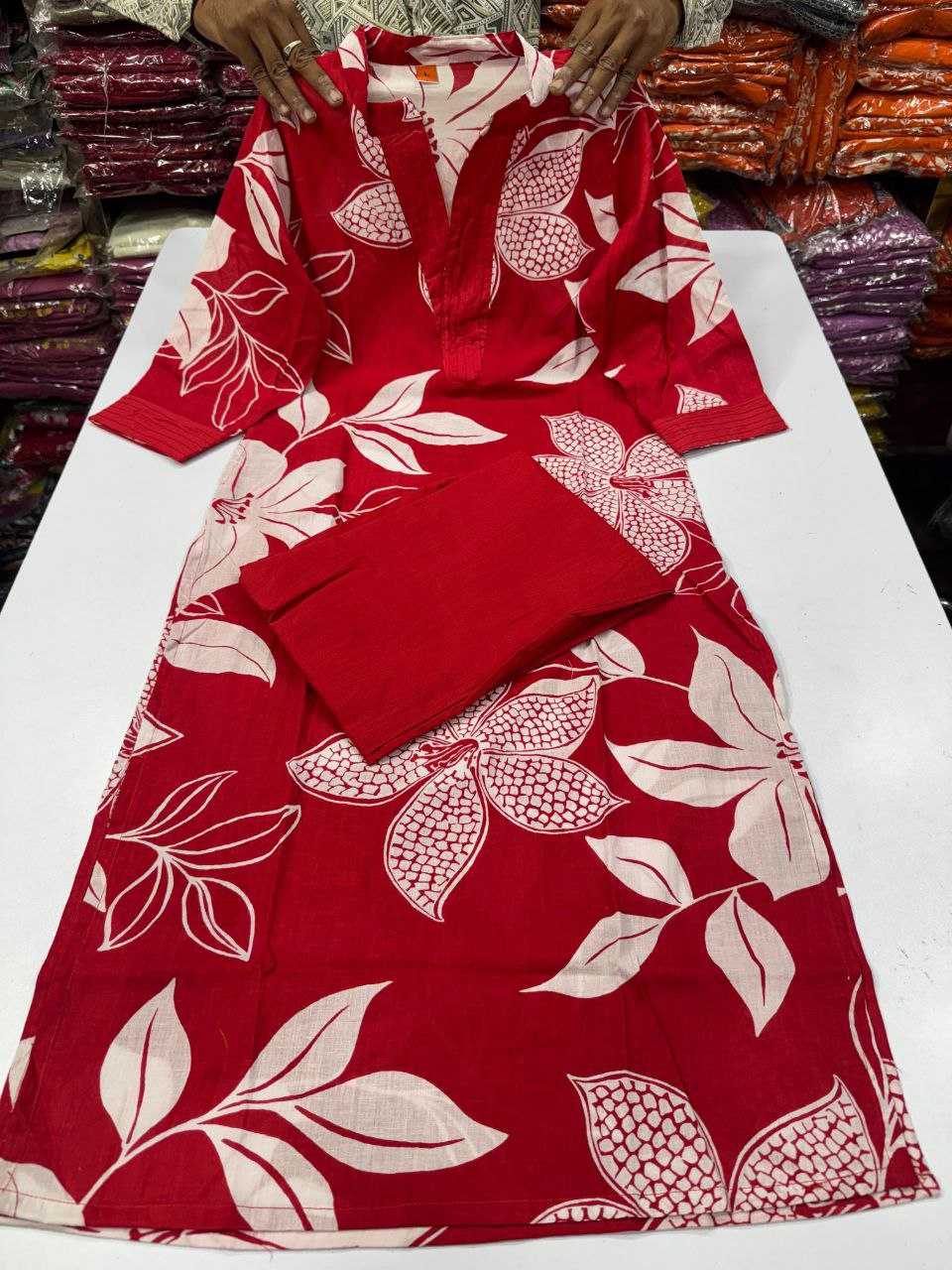 Ynf Cotton KESH613 233 Suits & Dresses Western Wears Festive Collections Wholesale Co-ord Set Printed Dresses Cotton Dresses Manufacturer