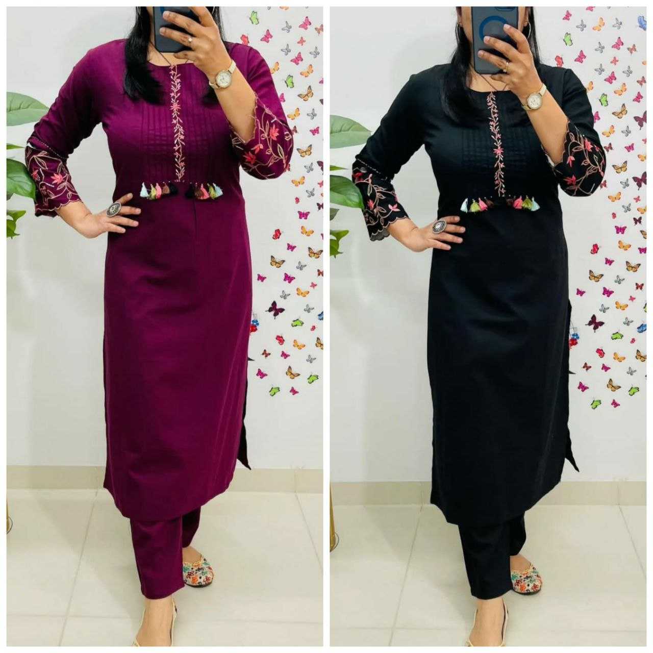 Ynf Cotton KESH613 234 Suits & Dresses Western Wears Festive Collections Wholesale Co-ord Set Embroidered Dresses Cotton Dresses Manufacturer