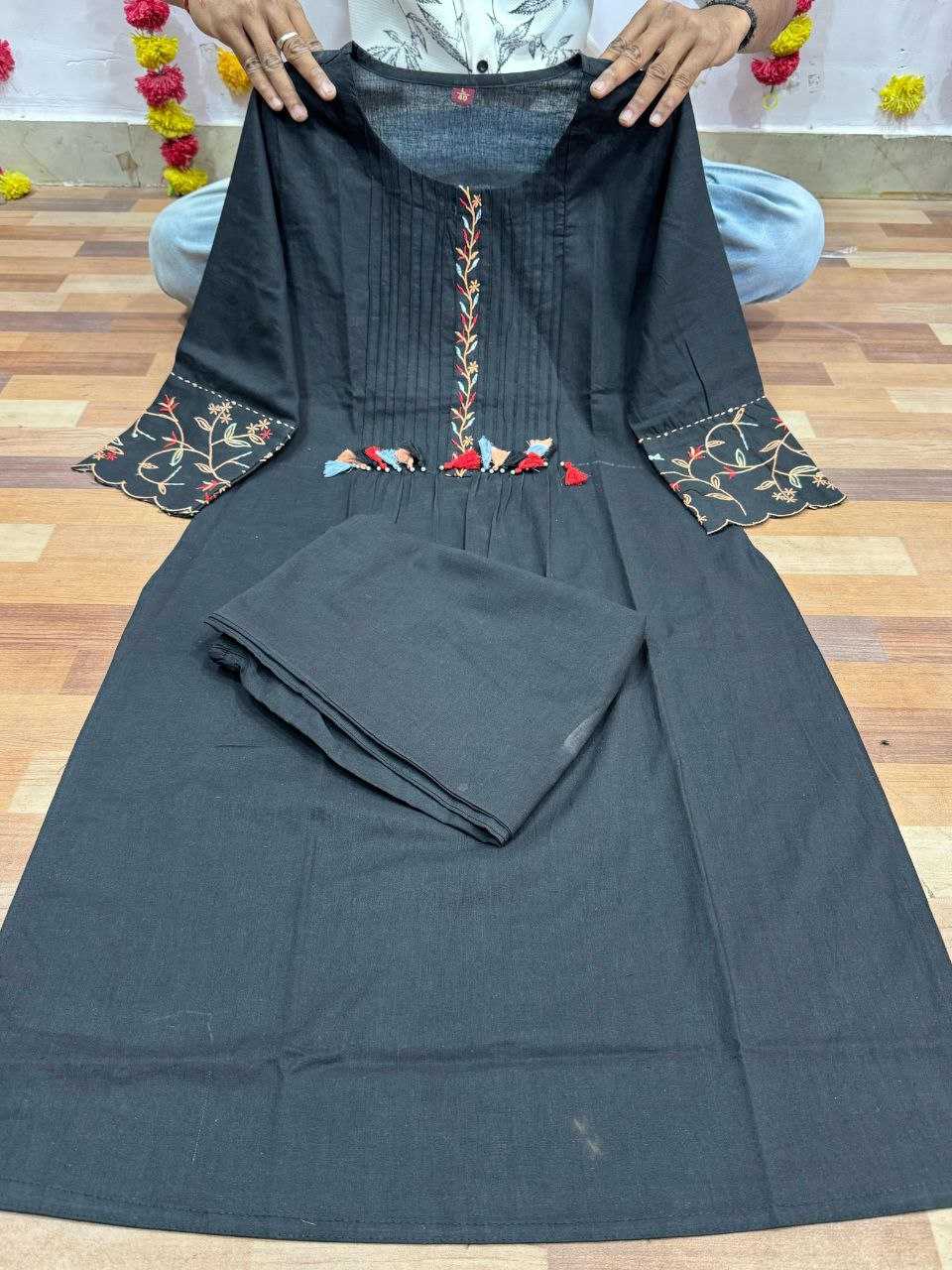Ynf Cotton KESH613 234 Suits & Dresses Western Wears Festive Collections Wholesale Co-ord Set Embroidered Dresses Cotton Dresses Manufacturer