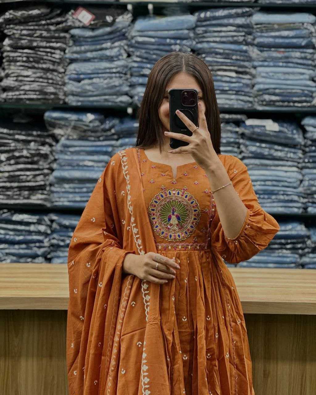Ynf Cotton KESH613 239 Suits & Dresses Festive Collections Wholesale Printed Suits Embroidery Suits Anarkali Suits Manufacturer