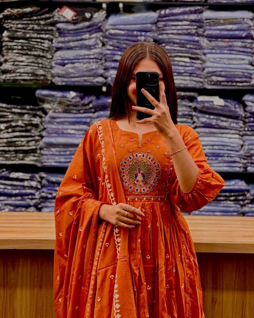Ynf Cotton KESH613 239 Suits & Dresses Festive Collections Wholesale Printed Suits Embroidery Suits Anarkali Suits Manufacturer