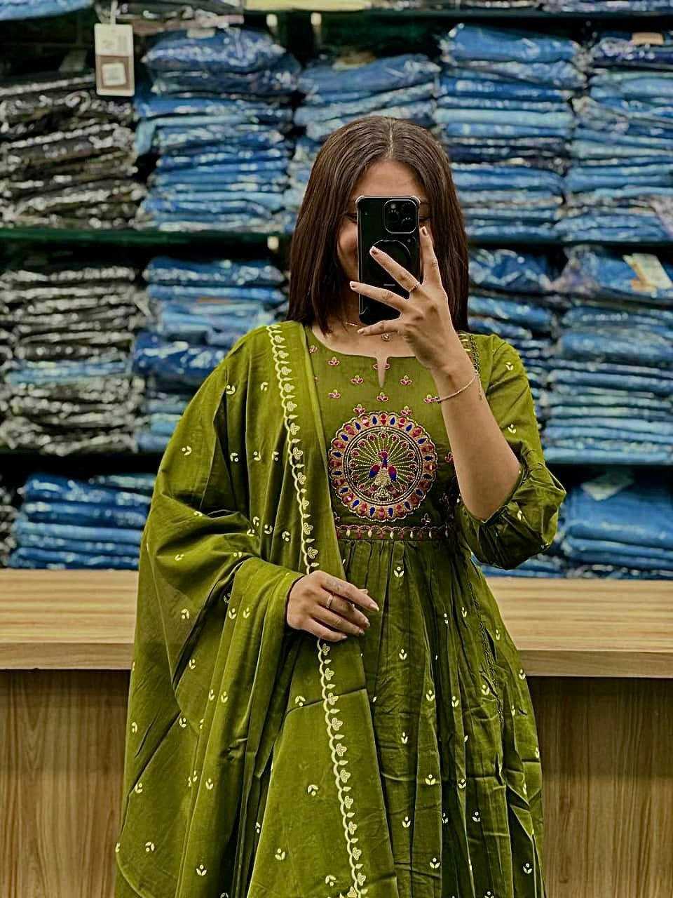 Ynf Cotton KESH613 239 Suits & Dresses Festive Collections Wholesale Printed Suits Embroidery Suits Anarkali Suits Manufacturer