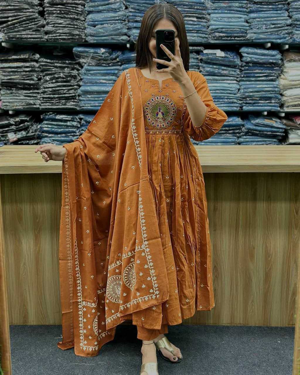 Ynf Cotton KESH613 239 Suits & Dresses Festive Collections Wholesale Printed Suits Embroidery Suits Anarkali Suits Manufacturer
