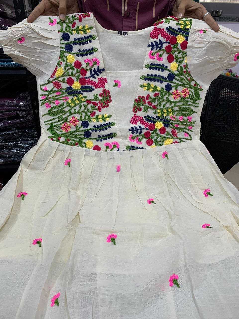 Ynf Cotton KESH613 241 Suits & Dresses Festive Collections Wholesale Casual Dresses Midi Dresses Cotton Dresses Manufacturer