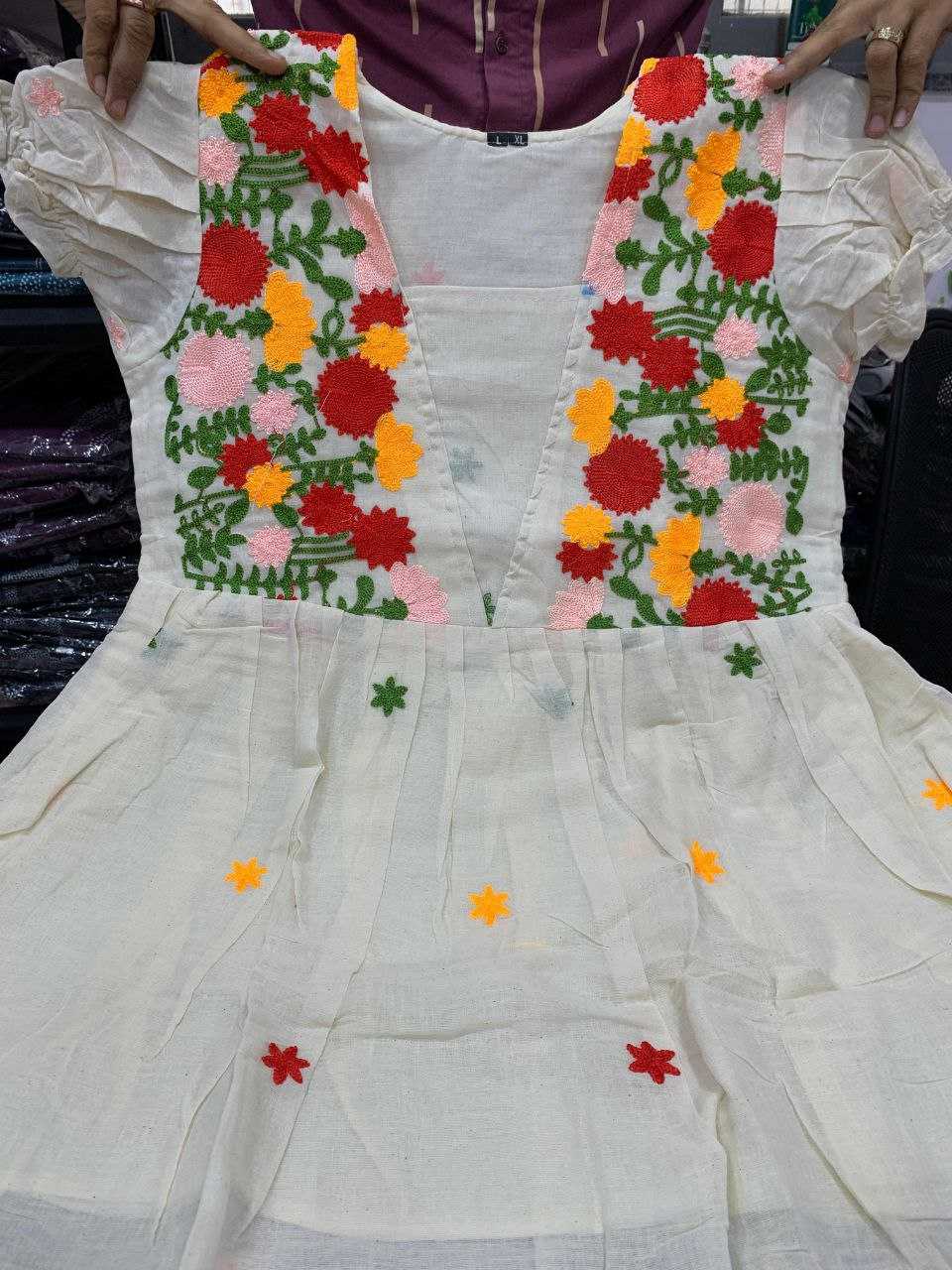Ynf Cotton KESH613 241 Suits & Dresses Festive Collections Wholesale Casual Dresses Midi Dresses Cotton Dresses Manufacturer