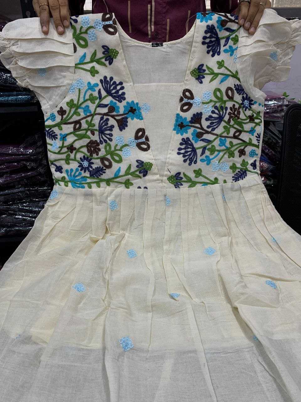 Ynf Cotton KESH613 241 Suits & Dresses Festive Collections Wholesale Casual Dresses Midi Dresses Cotton Dresses Manufacturer