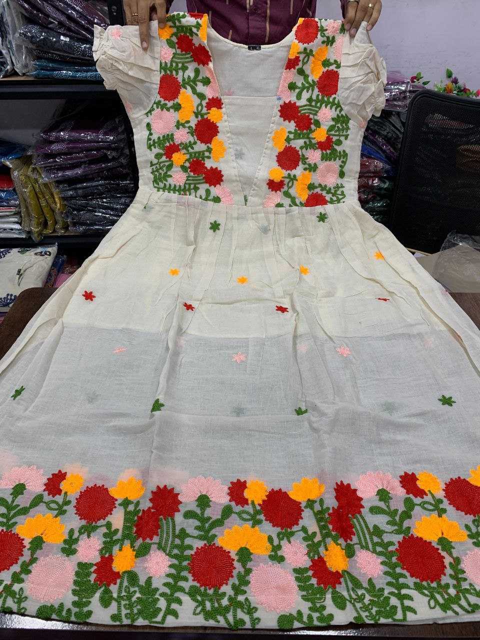Ynf Cotton KESH613 241 Suits & Dresses Festive Collections Wholesale Casual Dresses Midi Dresses Cotton Dresses Manufacturer