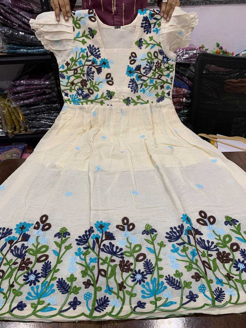 Ynf Cotton KESH613 241 Suits & Dresses Festive Collections Wholesale Casual Dresses Midi Dresses Cotton Dresses Manufacturer