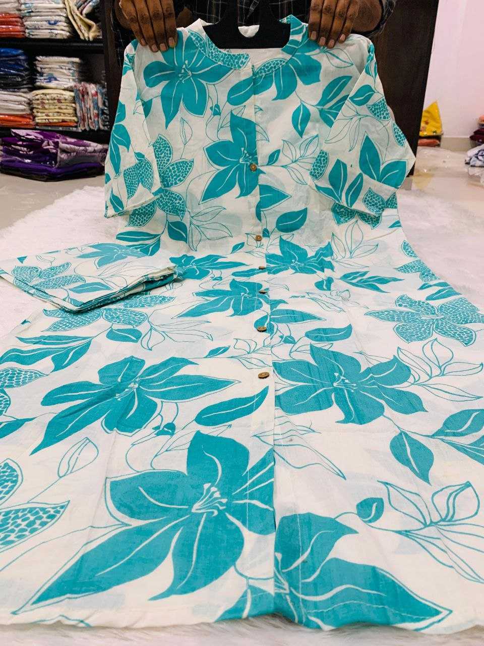 Ynf Cotton KESH613 246 Kurti Festive Collections Wholesale Printed Kurtis Cotton Kurtis Kurtis With Bottom Manufacturer