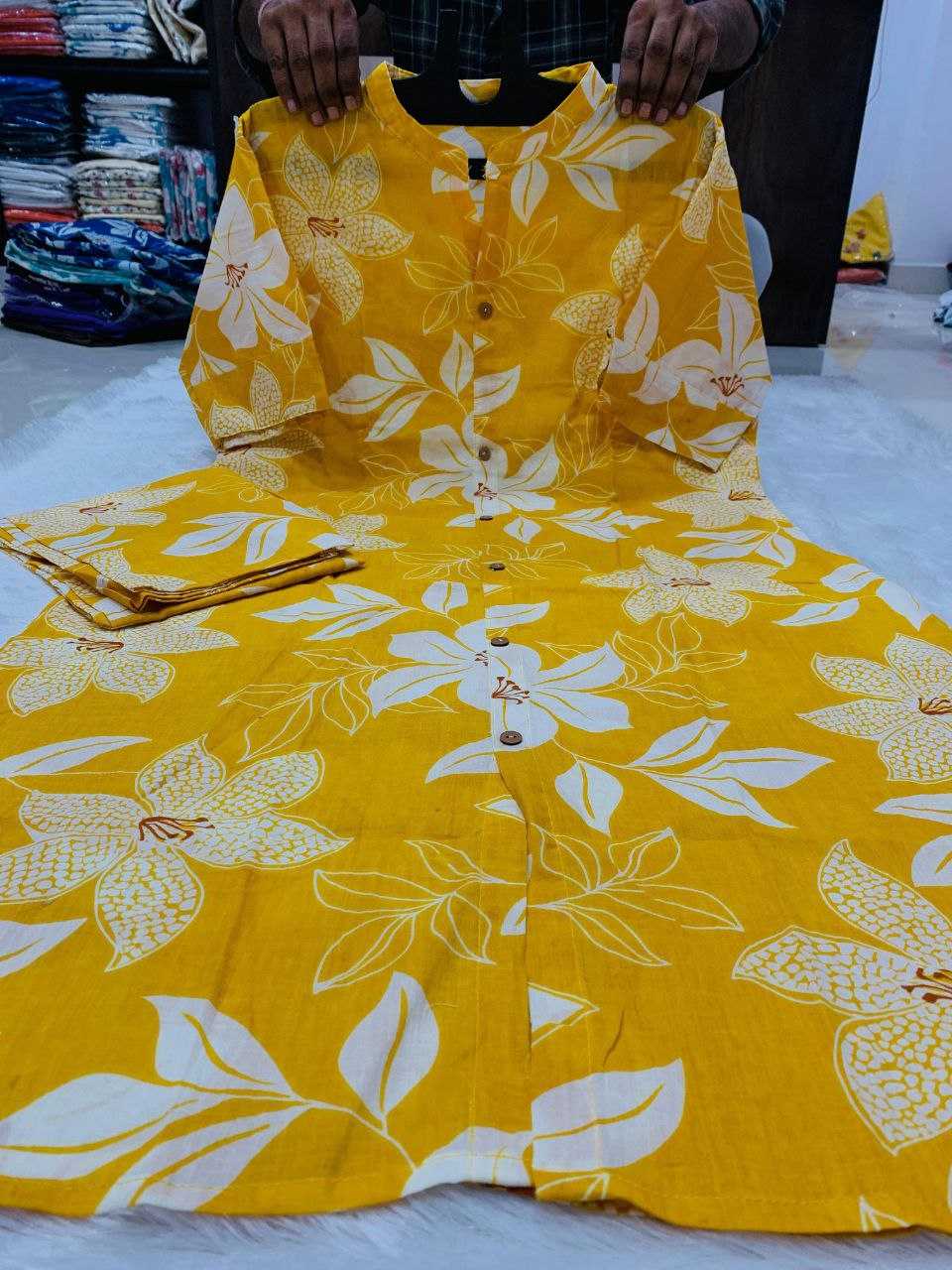 Ynf Cotton KESH613 246 Kurti Festive Collections Wholesale Printed Kurtis Cotton Kurtis Kurtis With Bottom Manufacturer