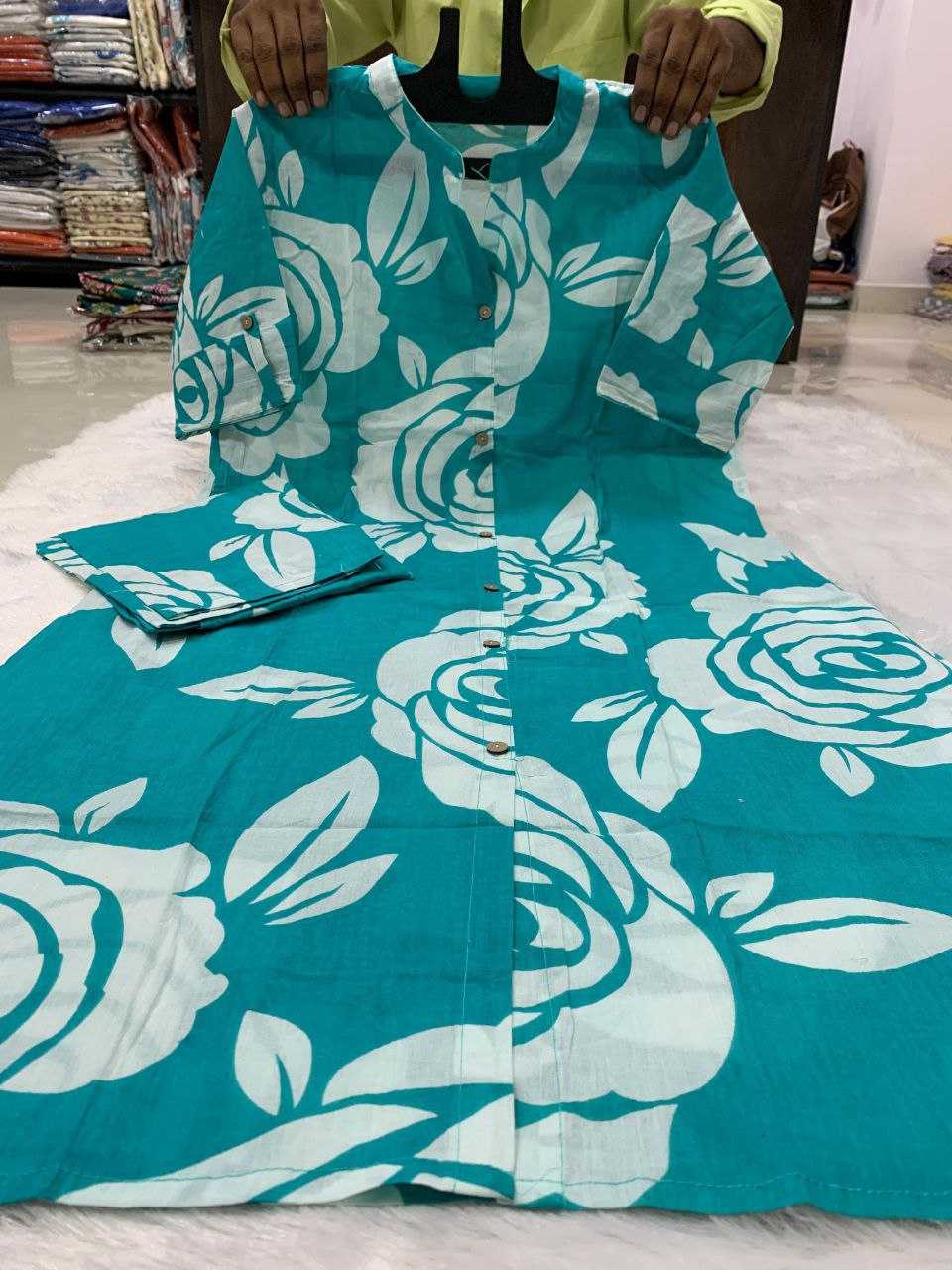 Ynf Cotton KESH613 246 Kurti Festive Collections Wholesale Printed Kurtis Cotton Kurtis Kurtis With Bottom Manufacturer