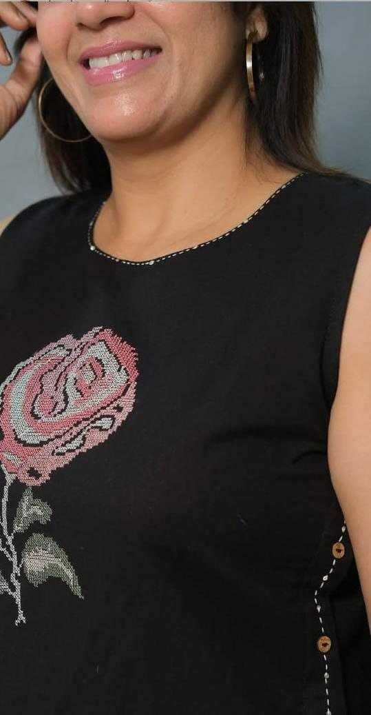 Ynf Cotton KESH613 248 Kurti Festive Collections Wholesale Cotton Kurtis Embroidered Kurtis Sleeveless Kurtis Manufacturer