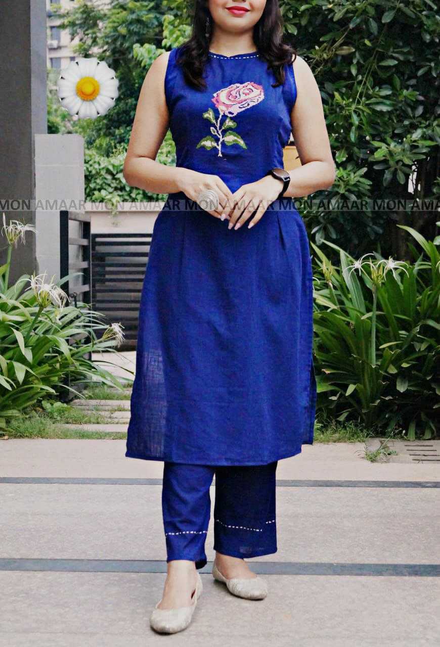 Ynf Cotton KESH613 248 Kurti Festive Collections Wholesale Cotton Kurtis Embroidered Kurtis Sleeveless Kurtis Manufacturer