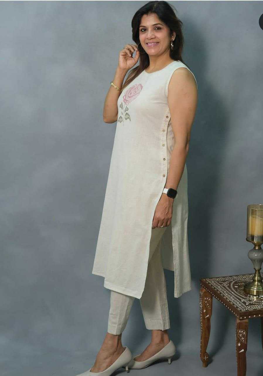 Ynf Cotton KESH613 248 Kurti Festive Collections Wholesale Cotton Kurtis Embroidered Kurtis Sleeveless Kurtis Manufacturer