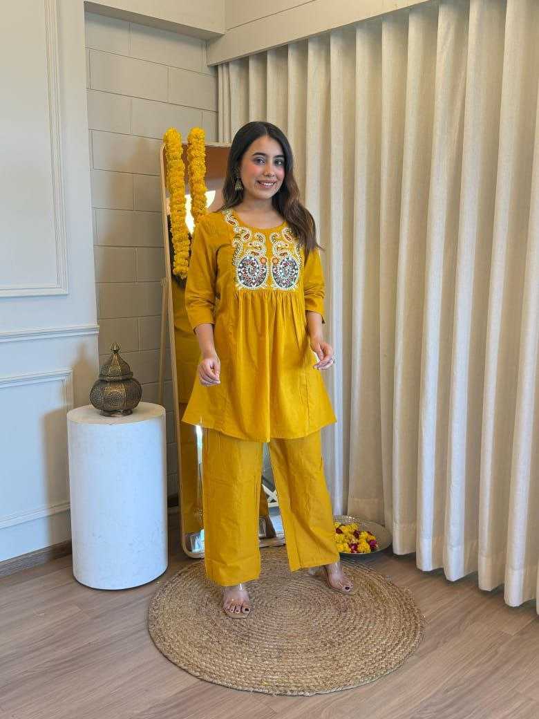 Ynf Cotton KESH613 KIRTI Suits & Dresses Western Wears Festive Collections Wholesale Co-ord Set Palazzo Suit Embroidered Dresses Manufacturer