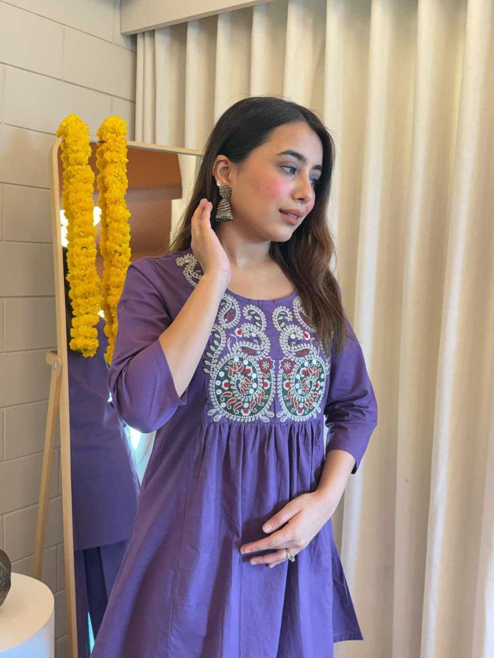 Ynf Cotton KESH613 KIRTI Suits & Dresses Western Wears Festive Collections Wholesale Co-ord Set Palazzo Suit Embroidered Dresses Manufacturer