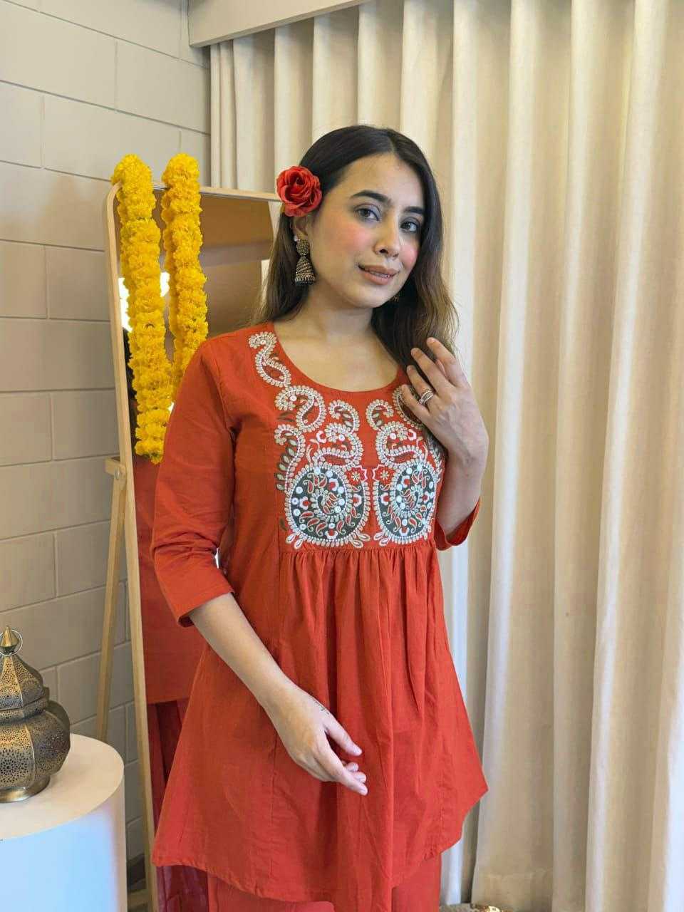 Ynf Cotton KESH613 KIRTI Suits & Dresses Western Wears Festive Collections Wholesale Co-ord Set Palazzo Suit Embroidered Dresses Manufacturer