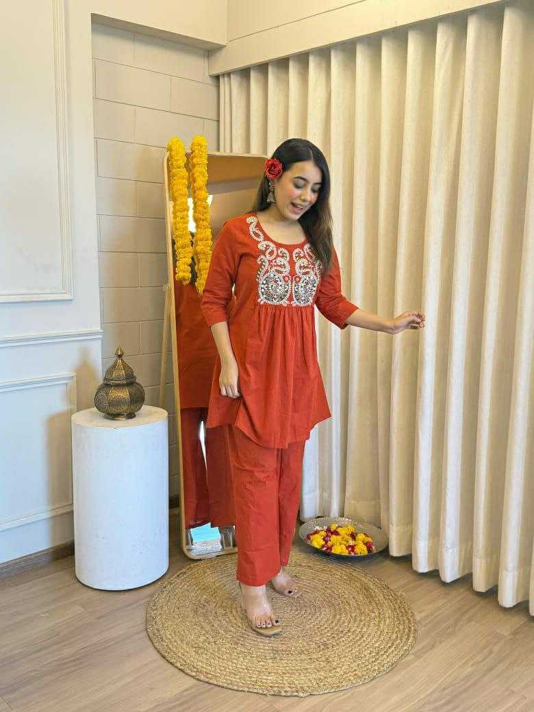 Ynf Cotton KESH613 KIRTI Suits & Dresses Western Wears Festive Collections Wholesale Co-ord Set Palazzo Suit Embroidered Dresses Manufacturer
