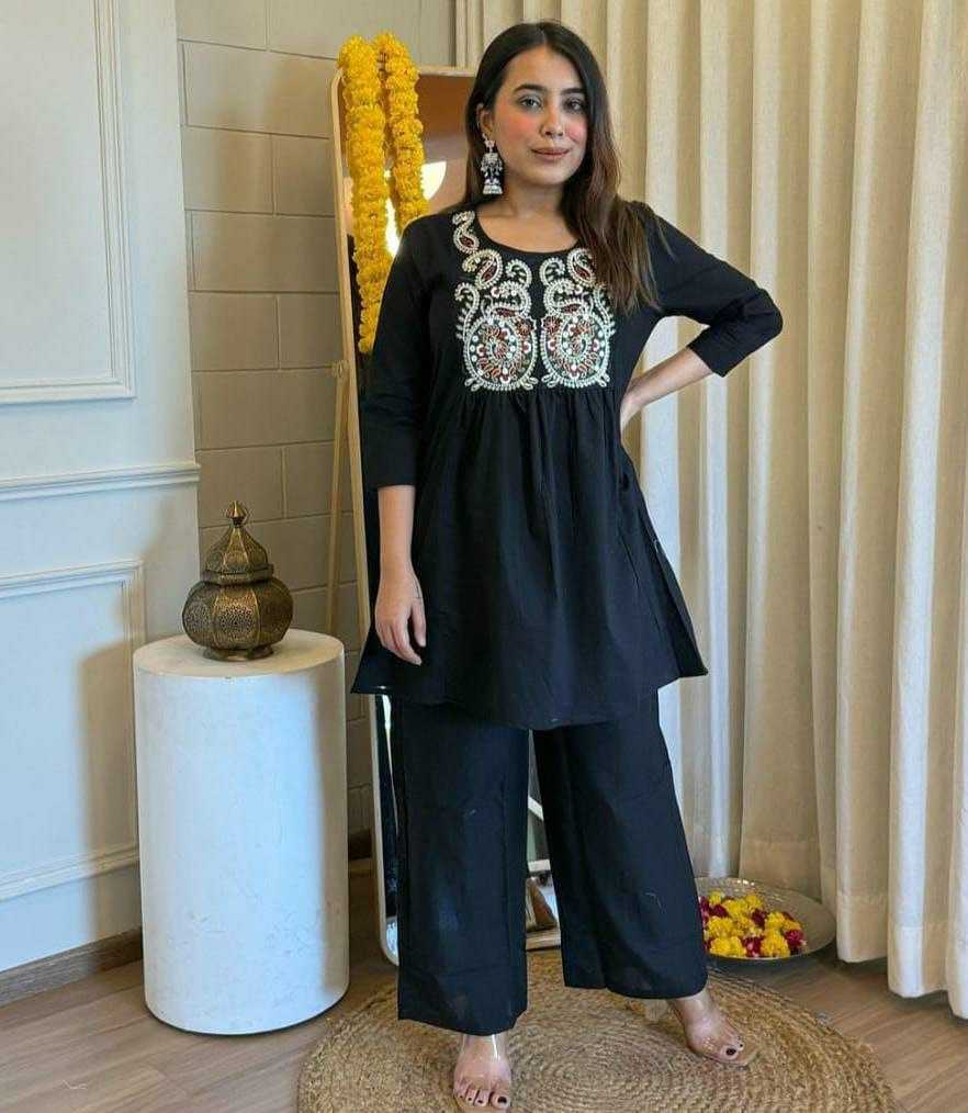 Ynf Cotton KESH613 KIRTI Suits & Dresses Western Wears Festive Collections Wholesale Co-ord Set Palazzo Suit Embroidered Dresses Manufacturer