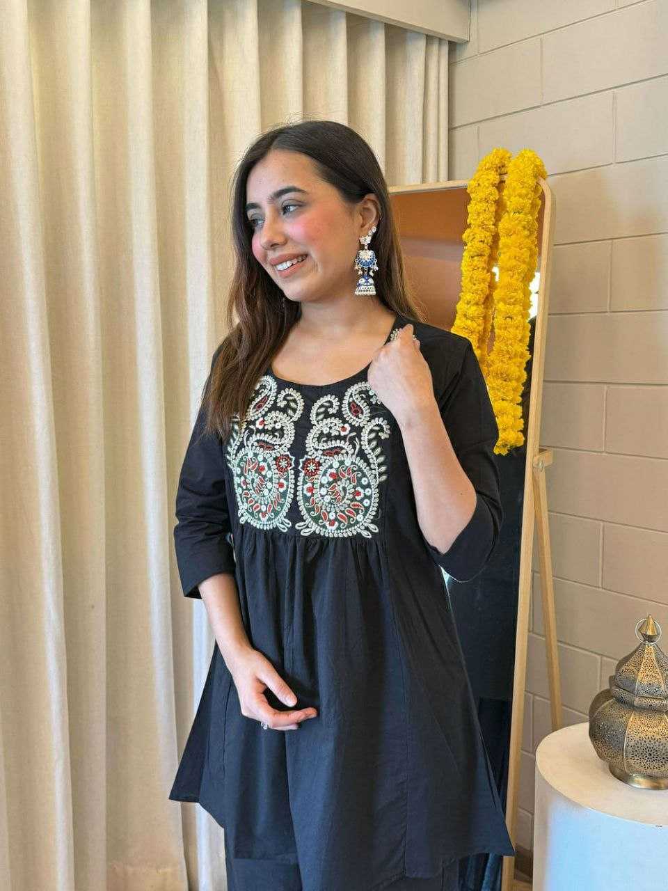 Ynf Cotton KESH613 KIRTI Suits & Dresses Western Wears Festive Collections Wholesale Co-ord Set Palazzo Suit Embroidered Dresses Manufacturer