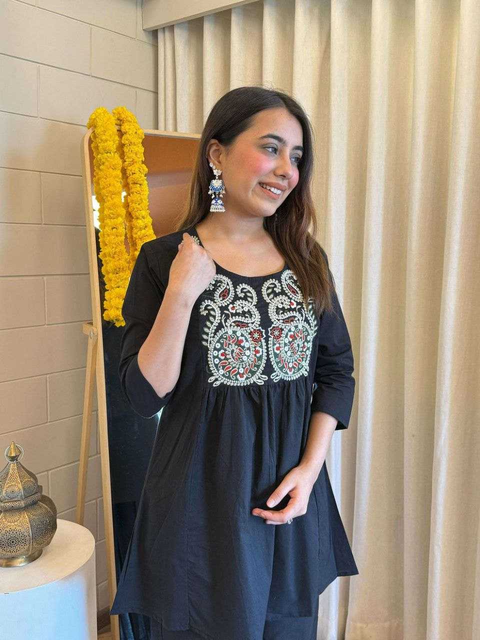 Ynf Cotton KESH613 KIRTI Suits & Dresses Western Wears Festive Collections Wholesale Co-ord Set Palazzo Suit Embroidered Dresses Manufacturer