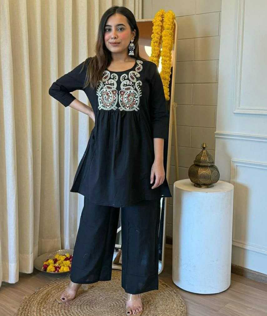 Ynf Cotton KESH613 KIRTI Suits & Dresses Western Wears Festive Collections Wholesale Co-ord Set Palazzo Suit Embroidered Dresses Manufacturer