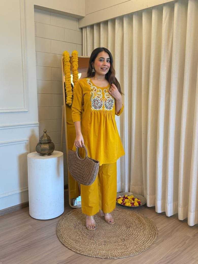 Ynf Cotton KESH613 KIRTI Suits & Dresses Western Wears Festive Collections Wholesale Co-ord Set Palazzo Suit Embroidered Dresses Manufacturer