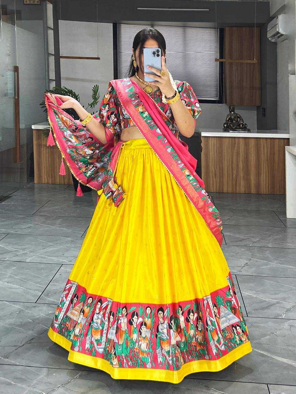 Ynf Dola Silk RIN119 108 Lehengas Wholesale Fancy Lehenga Traditional Lehenga Printed Lehenga Manufacturer