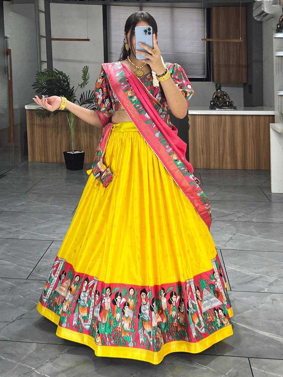 Ynf Dola Silk RIN119 108 Lehengas Wholesale Fancy Lehenga Traditional Lehenga Printed Lehenga Manufacturer