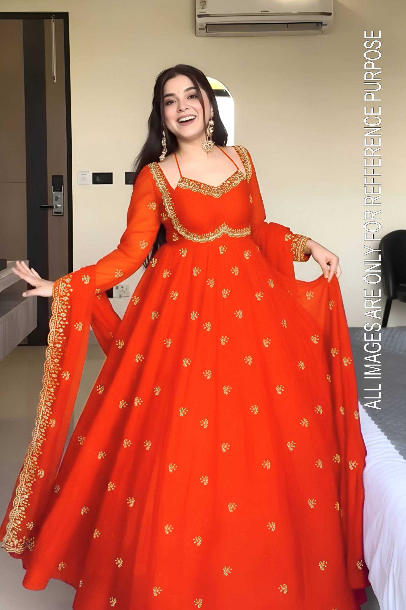 Ynf Georgette KESH533 ON5143 Gowns Wholesale Embroidery Gowns Anarkali Gown Georgette Gown Manufacturer
