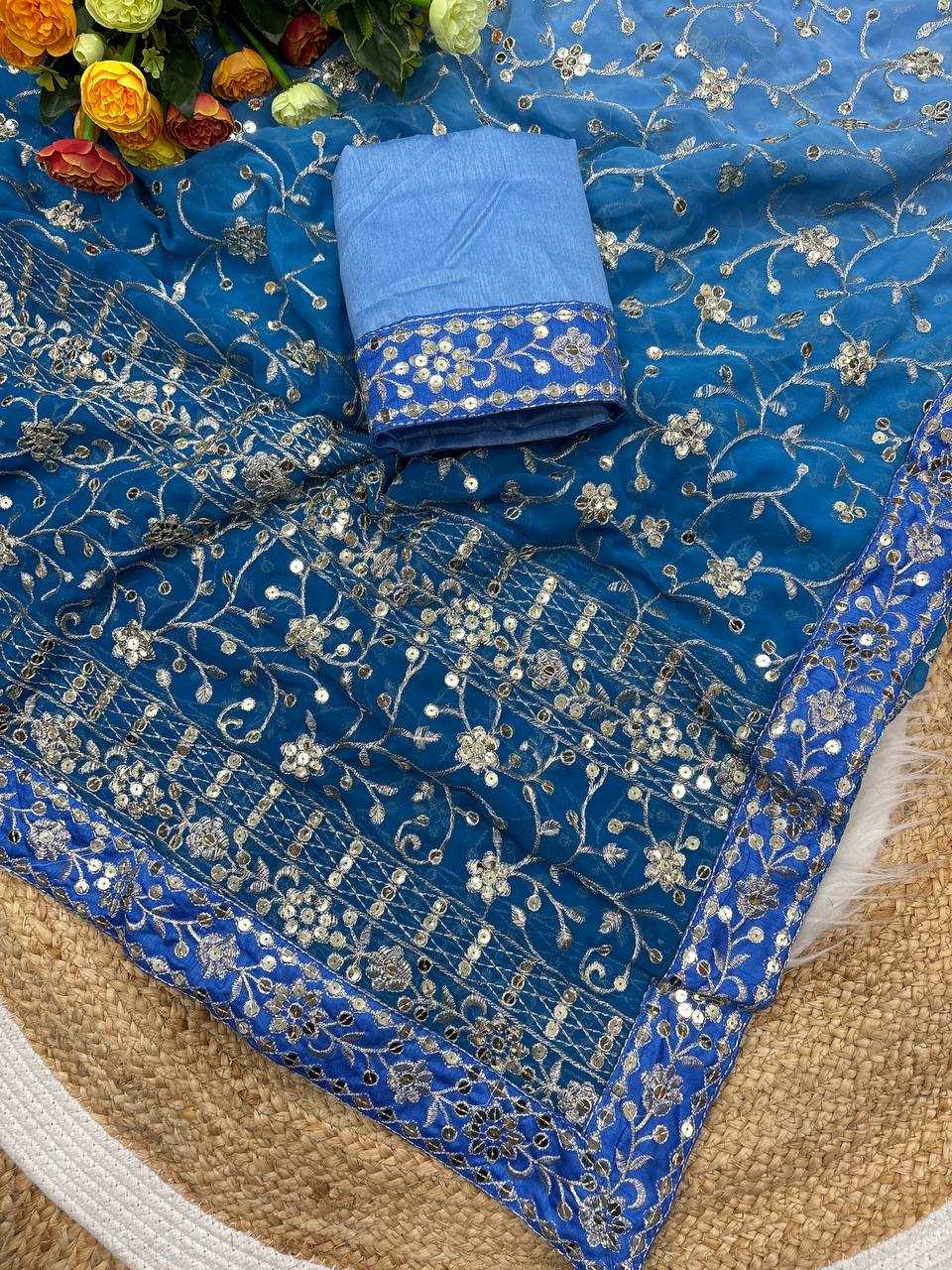 Ynf Georgette KESH610 616 Silk Sarees Wholesale Traditional Silk Sarees Designer Silk Sarees Embroidered Silk Sarees Manufacturer