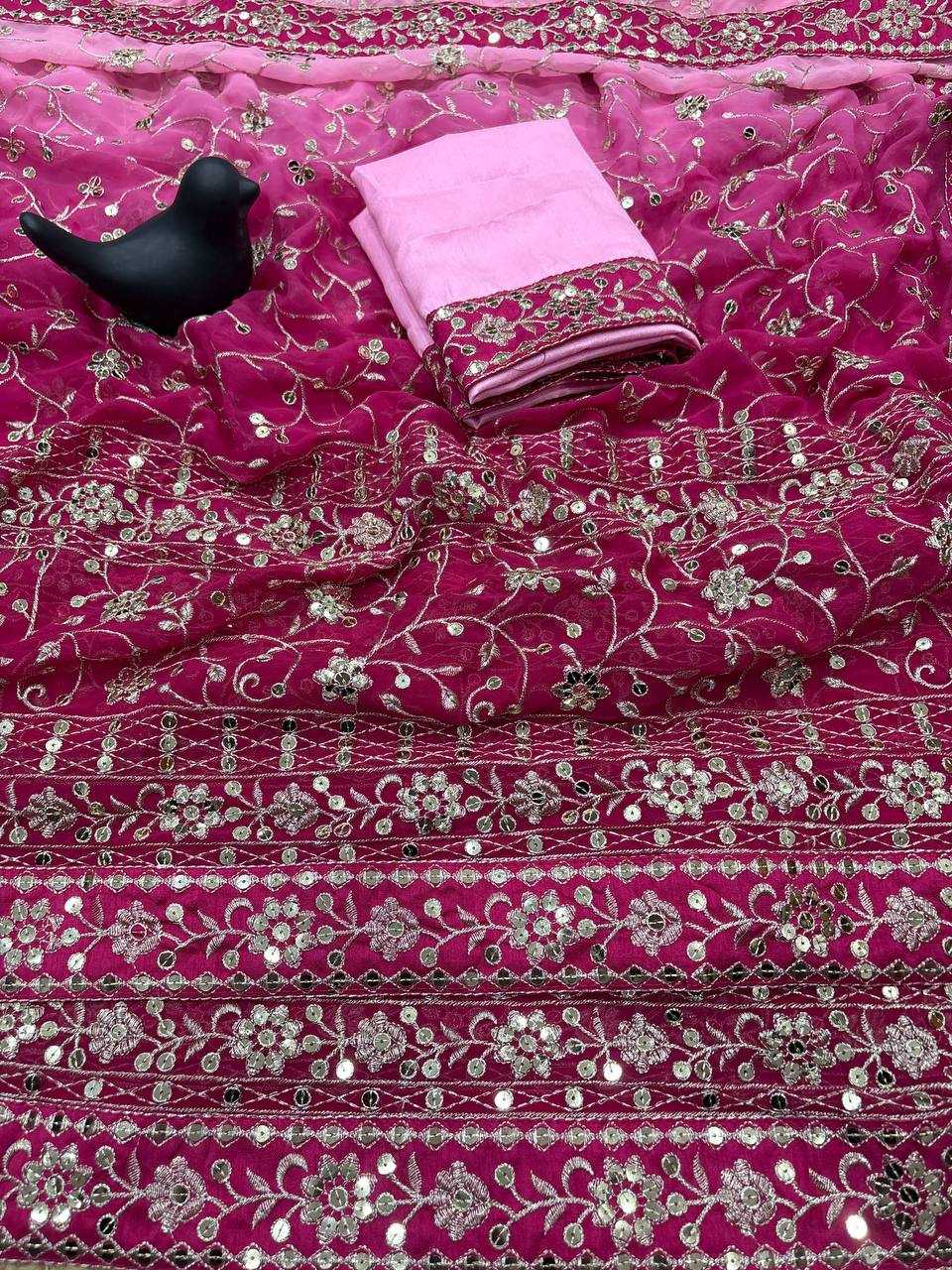 Ynf Georgette KESH610 616 Silk Sarees Wholesale Traditional Silk Sarees Designer Silk Sarees Embroidered Silk Sarees Manufacturer