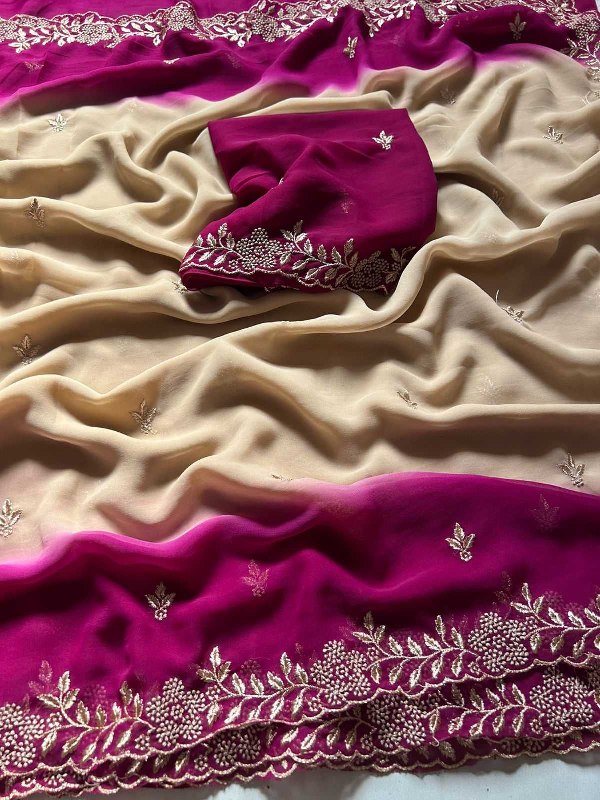 Ynf Georgette KESH622 Sequence Sarees Wholesale Fancy Sarees Georgette Sarees Embroidered Sarees Manufacturer