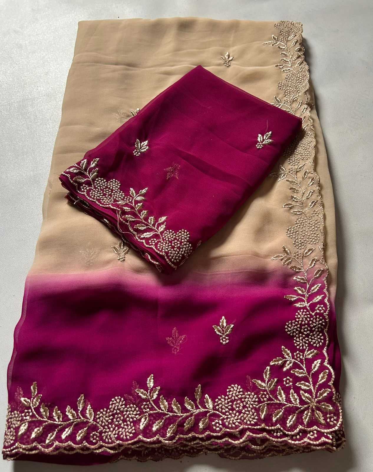 Ynf Georgette KESH622 Sequence Sarees Wholesale Fancy Sarees Georgette Sarees Embroidered Sarees Manufacturer