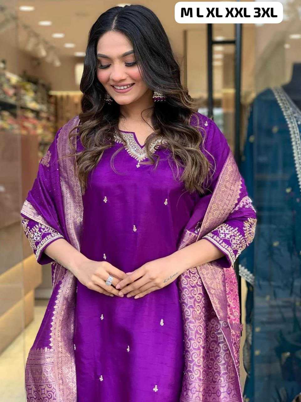 Ynf Heavy Roman Silk KESH613 113 Suits & Dresses Plus Size Collections Wholesale Embroidery Suits Zari Work Suit Designer Suits Manufacturer