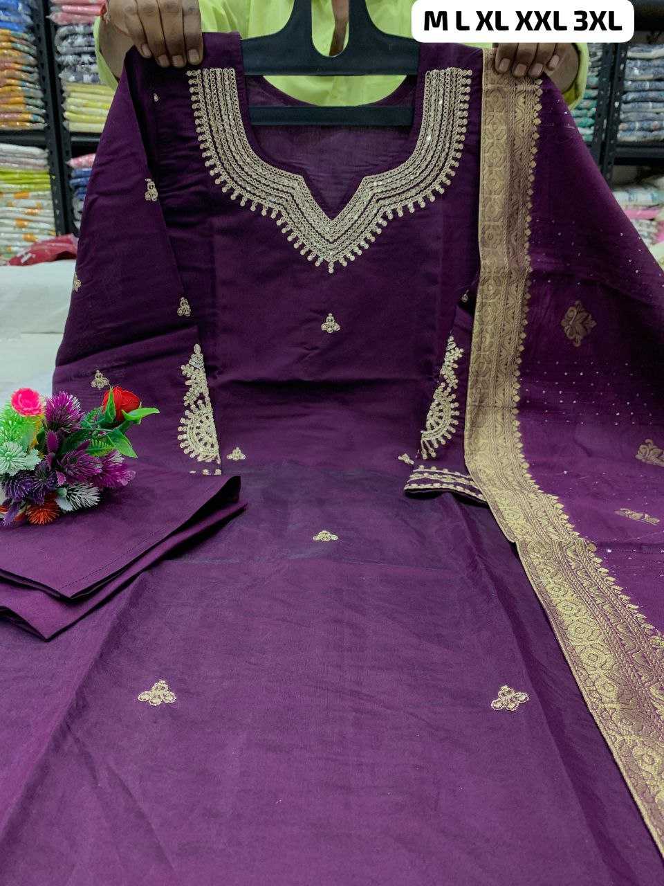 Ynf Heavy Roman Silk KESH613 113 Suits & Dresses Plus Size Collections Wholesale Embroidery Suits Zari Work Suit Designer Suits Manufacturer