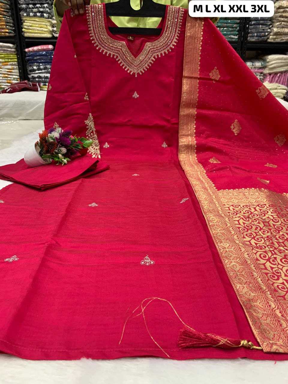 Ynf Heavy Roman Silk KESH613 113 Suits & Dresses Plus Size Collections Wholesale Embroidery Suits Zari Work Suit Designer Suits Manufacturer