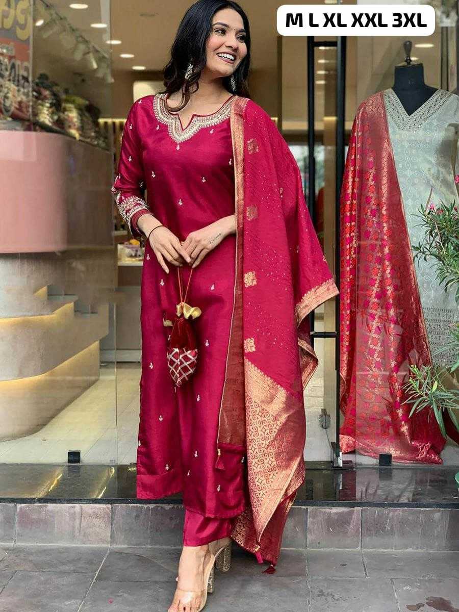 Ynf Heavy Roman Silk KESH613 113 Suits & Dresses Plus Size Collections Wholesale Embroidery Suits Zari Work Suit Designer Suits Manufacturer