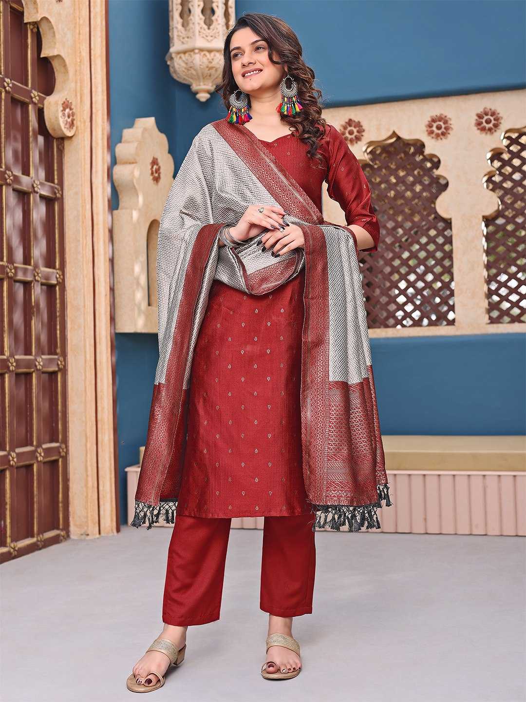 Ynf Jacquard KESH334 Mannat Suits & Dresses Wholesale Ladies Suits Ladies Silk Suit Party wear suits Manufacturer