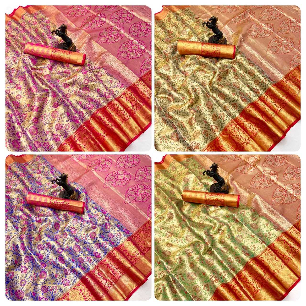 Ynf Kanjivaram Silk RIN209 INAYAT Silk Sarees Wholesale Kanjeevaram Sarees Traditional Silk Sarees Zari Border Silk Sarees Manufacturer