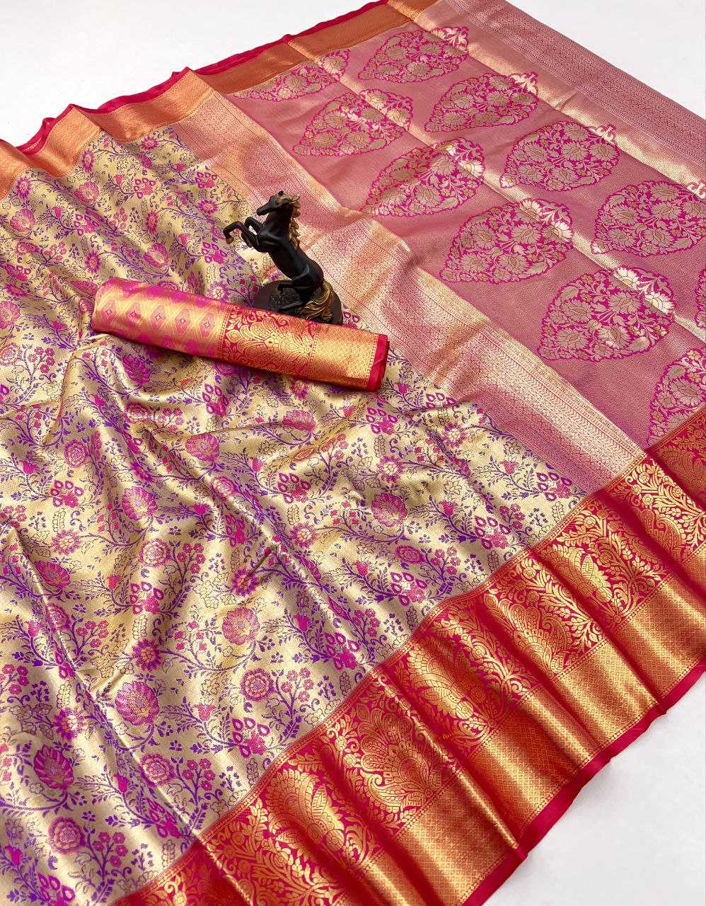 Ynf Kanjivaram Silk RIN209 INAYAT Silk Sarees Wholesale Kanjeevaram Sarees Traditional Silk Sarees Zari Border Silk Sarees Manufacturer