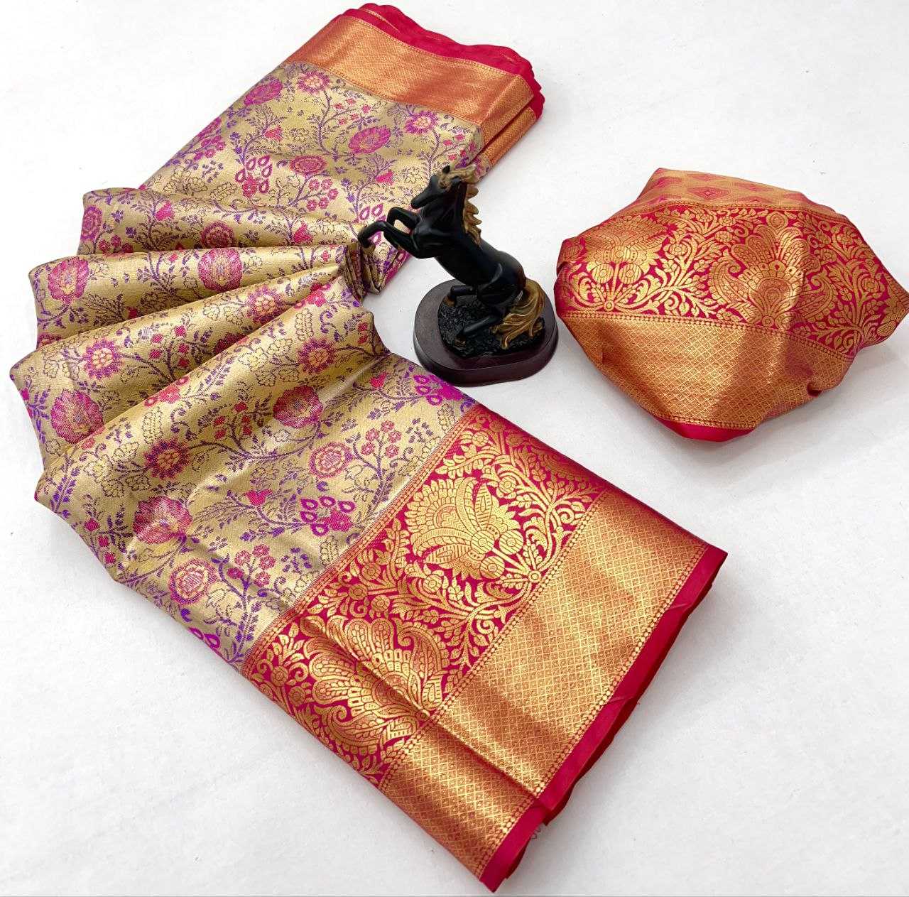 Ynf Kanjivaram Silk RIN209 INAYAT Silk Sarees Wholesale Kanjeevaram Sarees Traditional Silk Sarees Zari Border Silk Sarees Manufacturer