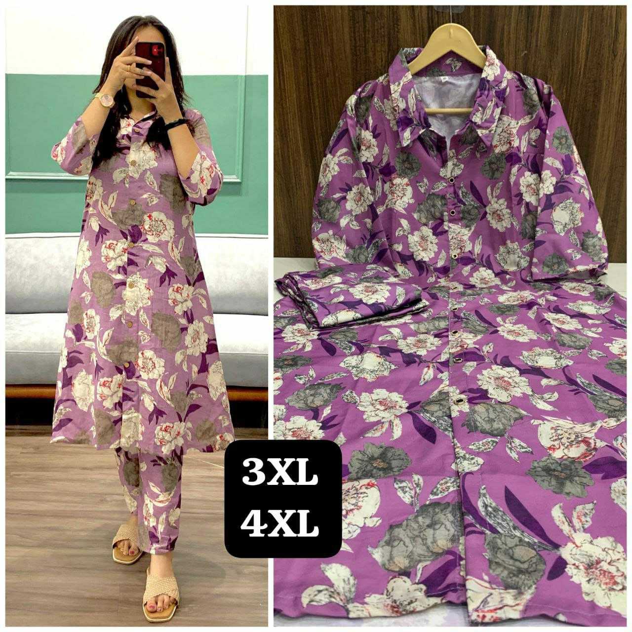 Ynf Linen KESH613 080 Suits & Dresses Festive Collections Plus Size Collections Wholesale Casual Dresses Printed Dresses Cotton Dresses Manufacturer
