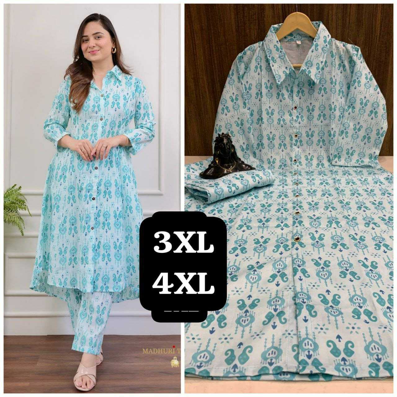 Ynf Linen KESH613 080 Suits & Dresses Festive Collections Plus Size Collections Wholesale Casual Dresses Printed Dresses Cotton Dresses Manufacturer