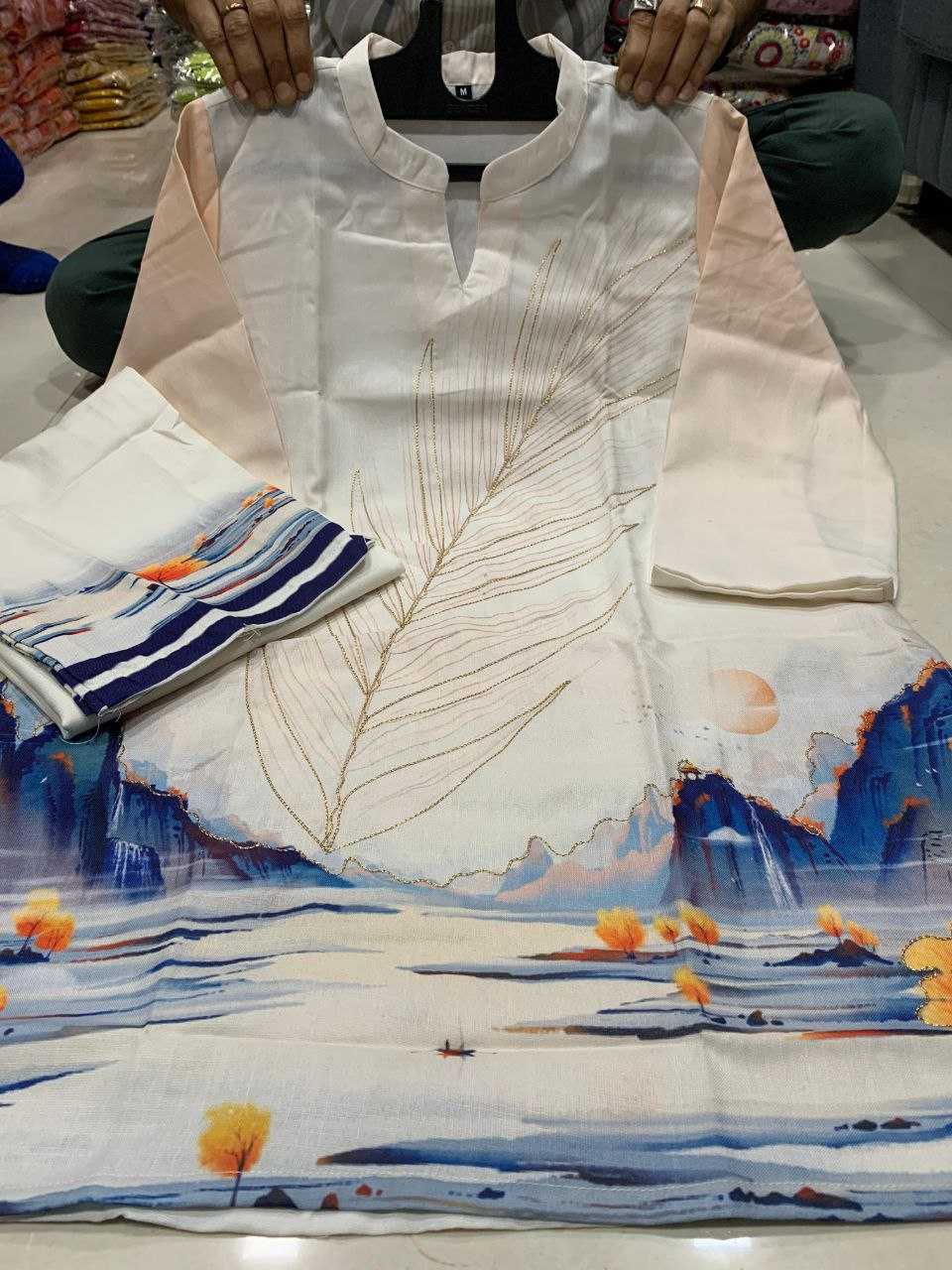 Ynf Linen KESH613 NIYATI Suits & Dresses Festive Collections Wholesale Casual Dresses Party Wear Dresses Printed Dresses Manufacturer