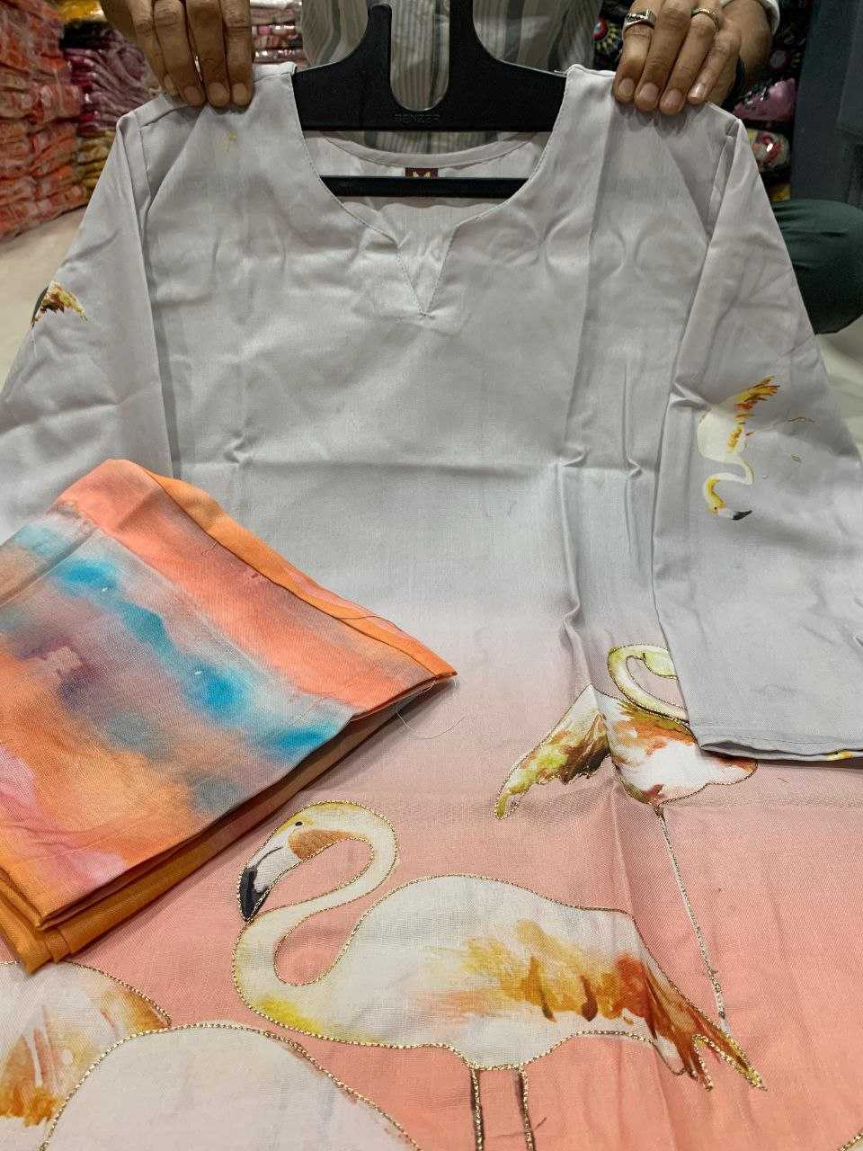 Ynf Linen KESH613 NIYATI Suits & Dresses Festive Collections Wholesale Casual Dresses Party Wear Dresses Printed Dresses Manufacturer