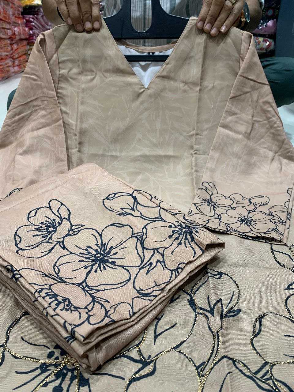 Ynf Linen KESH613 NIYATI Suits & Dresses Festive Collections Wholesale Casual Dresses Party Wear Dresses Printed Dresses Manufacturer