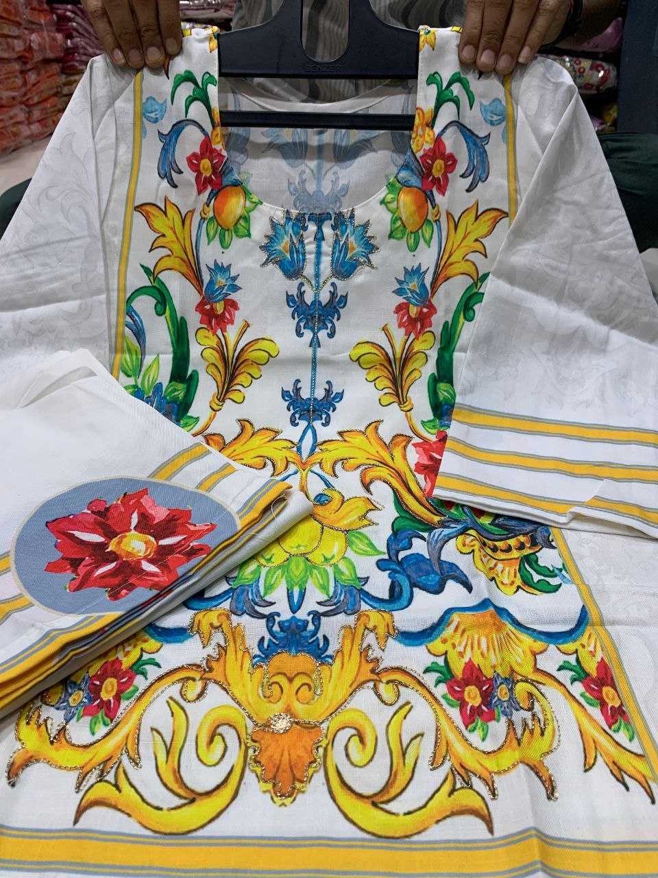 Ynf Linen KESH613 NIYATI Suits & Dresses Festive Collections Wholesale Casual Dresses Party Wear Dresses Printed Dresses Manufacturer