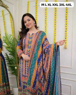 Ynf Muslin KESH613 123 Suits & Dresses Plus Size Collections Wholesale Ladies Suits Printed Suits Designer Suits Manufacturer