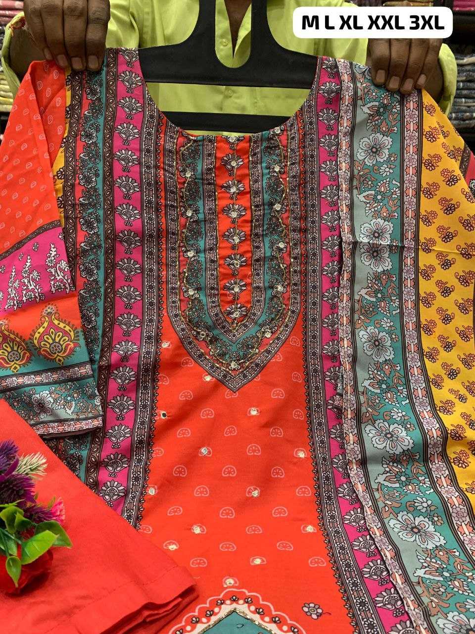 Ynf Muslin KESH613 126 Islamic Clothing Plus Size Collections Wholesale Pakistani Suits Manufacturer